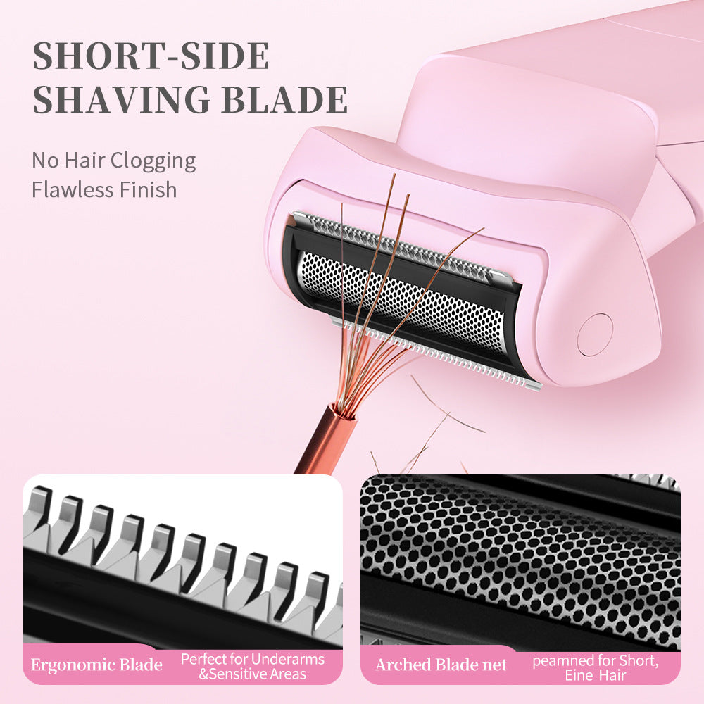 2-in Women's Electric Body & Bikini Trimmer Kit - Pink