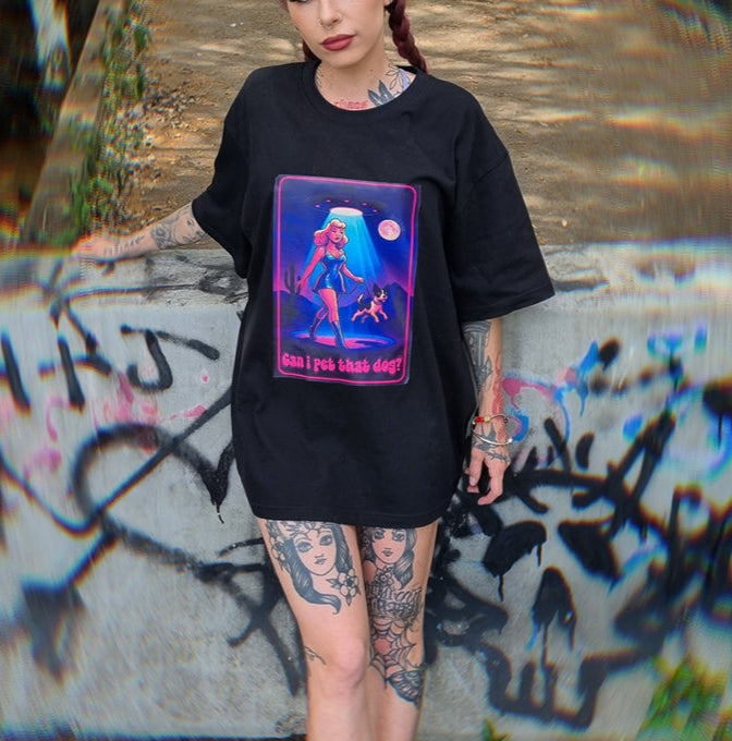 Can i pet that dog? Tee