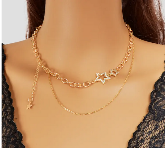 Y2K Star Chain Necklace