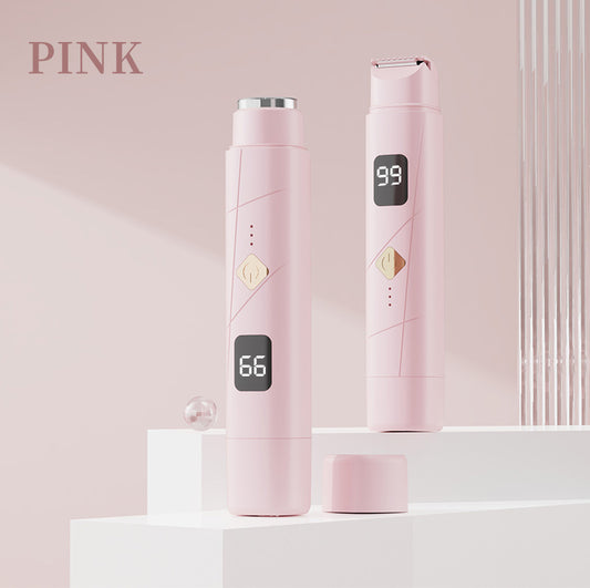 Double-Headed Hair Removal Trimmer - Pink