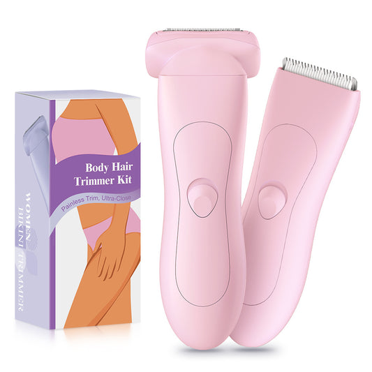2-in Women's Electric Body & Bikini Trimmer Kit - Pink