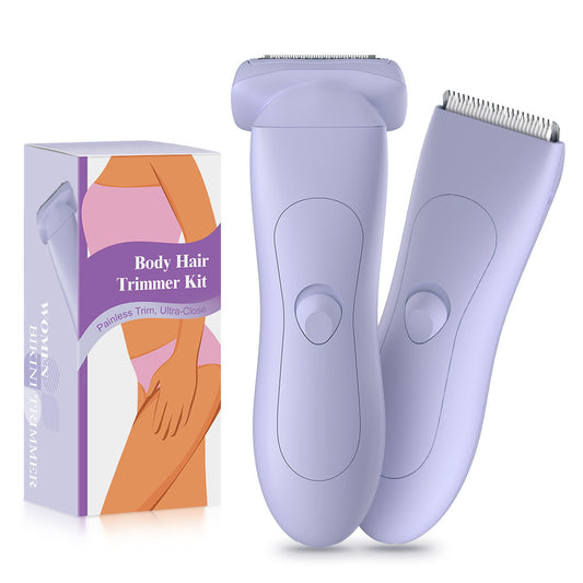 2-in Women's Electric Body & Bikini Trimmer Kit - Purple