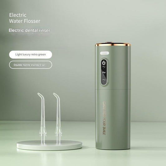 Water Flosser - USB-C Rechargeable, Gingival Protection - Green