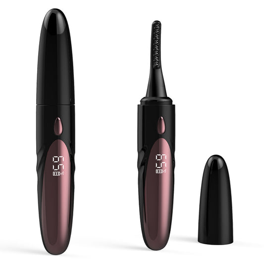 Pen-Style Electric Heated Eyelash Curler - Black