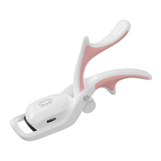 Rechargeable Electric Heated Eyelash Curler - White